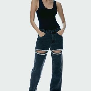 H&M Black Straight Leg Women Jeans